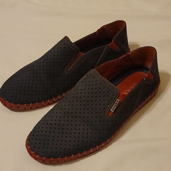 Dyany mens leather shoes size 10 - Picture 1 of 7